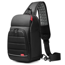Bolsa transversal multifuncional - mochila para laptop de 9,7" - com porta de carregamento USB - à prova d'água