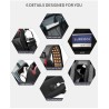 Bolsa transversal multifuncional - mochila para laptop de 9,7" - com porta de carregamento USB - à prova d'água