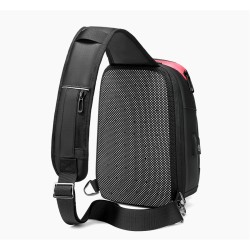 Bolsa transversal multifuncional - mochila para laptop de 9,7" - com porta de carregamento USB - à prova d'água