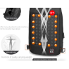 Bolsa de ombro elegante para laptop - mochila com porta de carregamento USB - à prova d'água
