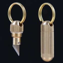 Chaveiro com mini faca - aço inoxidável