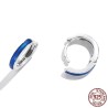 Blue hoop earrings - 925 sterling silverEarrings