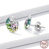 Delicate earrings with mini chameleon - 925 sterling silverEarrings