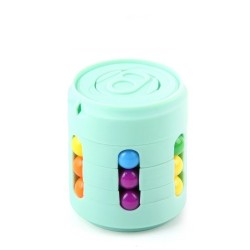 Cubo com contas coloridas - brinquedo de inquietação para alívio do estresse