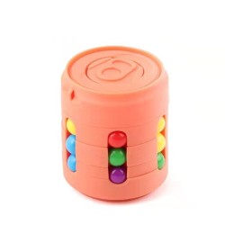 Cubo com contas coloridas - brinquedo de inquietação para alívio do estresse
