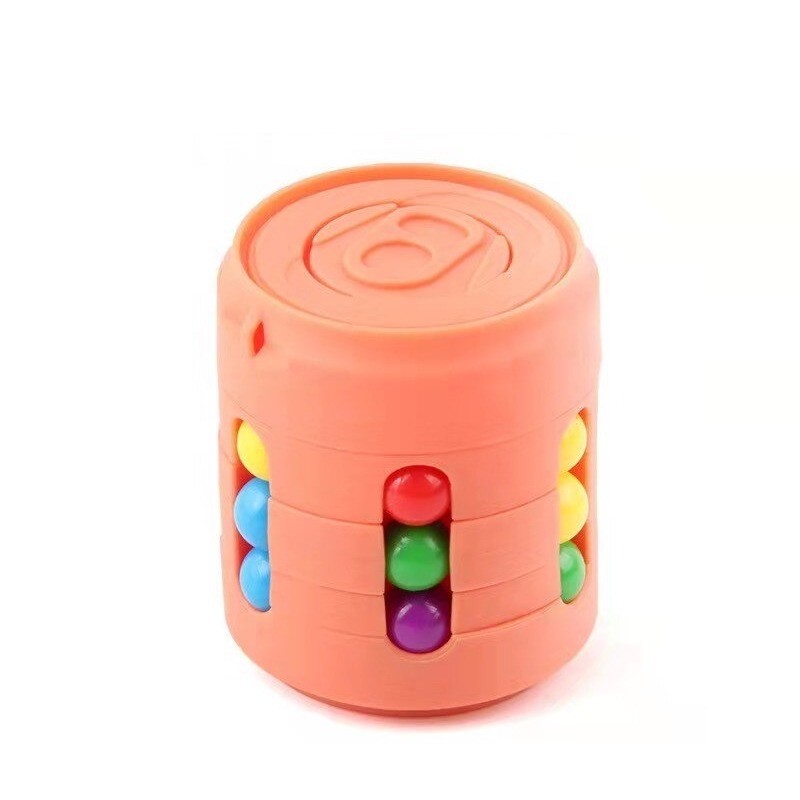 Cubo com contas coloridas - brinquedo de inquietação para alívio do estresse