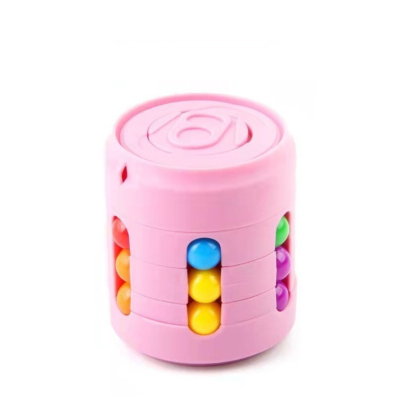 Cubo com contas coloridas - brinquedo de inquietação para alívio do estresse