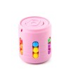 Cubo com contas coloridas - brinquedo de inquietação para alívio do estresse