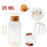 Mini garrafas de vidro com cortiça - decoração de casamento suspensa - 25ml