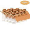 Mini garrafas de vidro com cortiça - decoração de casamento suspensa - 25ml