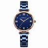 CRRJU - relógio de luxo elegante - Quartz - à prova d'água - aço inoxidável