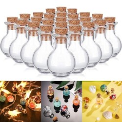 Mini garrafas de vidro - com tampa de cortiça - para perfumes - decoração de casamento - 10 peças