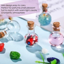 Mini garrafas de vidro - com tampa de cortiça - para perfumes - decoração de casamento - 10 peças