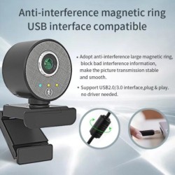 AI humanoid webcam - auto tracking - auto focus - with microphone - USB - 1080PComputers & Laptops