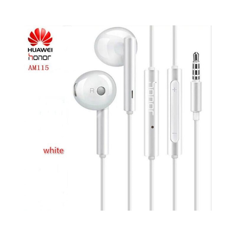 Fones de ouvido originais Huawei - fone de ouvido com microfone - conector de 3,5 mm - MA115 / AM116 / MA116