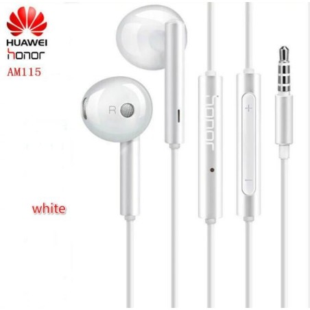 Fones de ouvido originais Huawei - fone de ouvido com microfone - conector de 3,5 mm - MA115 / AM116 / MA116