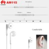 Fones de ouvido originais Huawei - fone de ouvido com microfone - conector de 3,5 mm - MA115 / AM116 / MA116