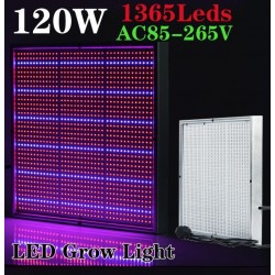 Lâmpada de cultivo de plantas - painel hidropônico - 120W - 1365 LED