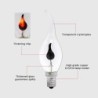 Lâmpada LED - luz de chama de vela cintilante - E14 / E27 - 3W - 220V - 10 peças