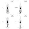 Lâmpada LED - luz de chama de vela cintilante - E14 / E27 - 3W - 220V - 10 peças