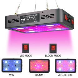 Lâmpada de cultivo de plantas - espectro completo - hidropônico - luz LED COB - 1220W / 2400W / 3600W
