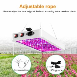 Lâmpada de cultivo de plantas - espectro completo - luz LED - à prova d'água - 5000W / 8000W