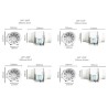 Ventilador centrífugo / filtro de ar de carvão ativado - para luz de cultivo de plantas LED - 220V