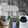 Ventilador centrífugo / filtro de ar de carvão ativado - para luz de cultivo de plantas LED - 220V