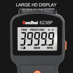 RuoShui - tacômetro estroboscópio digital - sem contato - medidor de velocidade de rotação - 40000 RPM