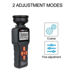 RuoShui - tacômetro estroboscópio digital - sem contato - medidor de velocidade de rotação - 40000 RPM