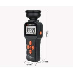RuoShui - tacômetro estroboscópio digital - sem contato - medidor de velocidade de rotação - 40000 RPM