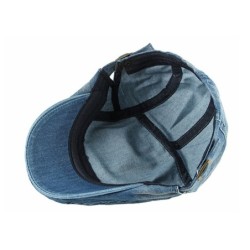 Trendy flat cap / hat - duckbill type - washed denim - unisexHats & Caps