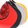 Boné de beisebol - snapback de couro - com folha de metal - estilo hip hop