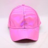 Rainbow baseball cap - patent leather - hip-hop styleHats & Caps