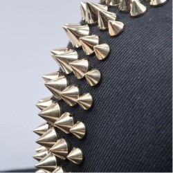 Trendy baseball cap - flat snapback - with rivets - Hip Hop / Punk / Rock styleHats & Caps