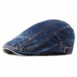 Boné jeans clássico - viseira estilo bico de pato