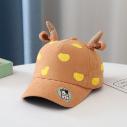 Boné de beisebol infantil - com vaca/chifres de desenho animado