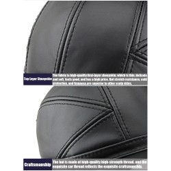Boné de beisebol vintage na moda - couro genuíno - unissex
