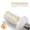 Lâmpada LED cintilante - efeito chama de vela - E14 / E27 / B22
