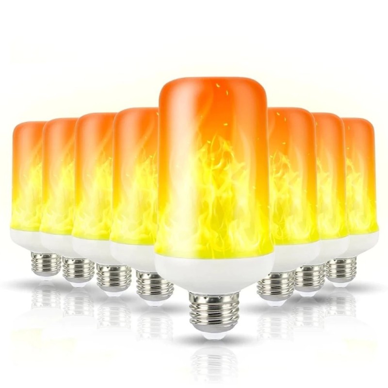 Lâmpada LED cintilante - efeito chama de vela - E14 / E27 / B22