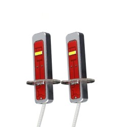 Lâmpada LED para carro - neblina / sinal / luz de condução - super brilhante - H1 / H3 - 2 peças