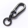 Chaveiro de metal - giratório de 360 graus - destacável - em forma de D