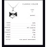 Hexagonal pendant with crystal - tungsten necklaceNecklaces