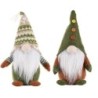 Papai Noel verde sem rosto de malha - decoração de Natal
