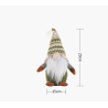 Papai Noel verde sem rosto de malha - decoração de Natal