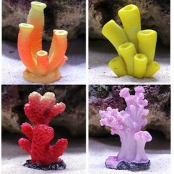 Coral de resina colorida - decoração de aquário artificial