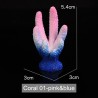 Coral de resina colorida - decoração de aquário artificial