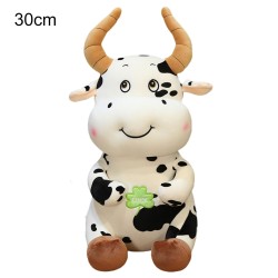Brinquedo de pelúcia em forma de vaca dos desenhos animados