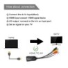 Conversor Mini HDMI para AV - cabo adaptador - para monitor L/R Vídeo HDMI2AV HD - NTSC PAL