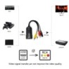 Conversor Mini HDMI para AV - cabo adaptador - para monitor L/R Vídeo HDMI2AV HD - NTSC PAL